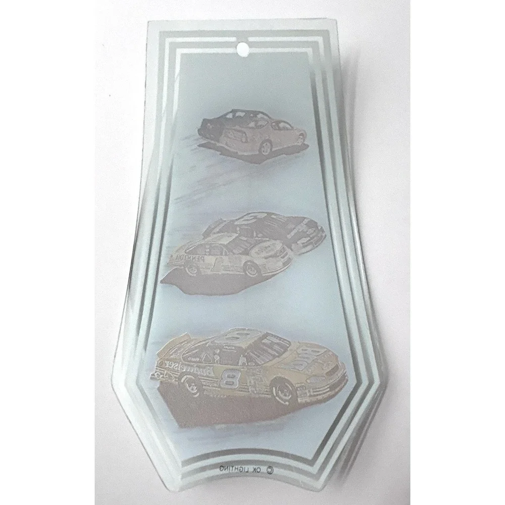 Dale Earnhardt Touch Lamp Shade Replacement Glass Panels OK Lighting Lot of 6